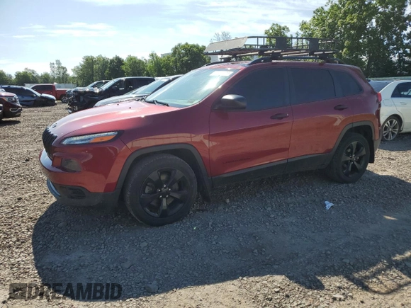 2017 Jeep Cherokee Sport with VIN 1C4PJLAB4HW535371, listed as a Copart auction lot 62265295 with 209,961 mi miles and Salvage title. Bid and sale history available at DreamBid. Image 1.