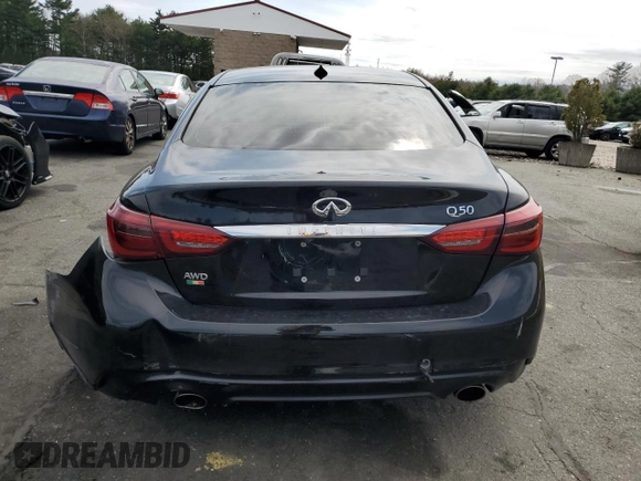 2019 Infiniti Q50 Luxe с VIN JN1EV7AR5KM551925, выставлен на аукционе Copart как лот 54117415 с пробегом 80 177 миль миль и Списание • Salvage title. История ставок и продаж доступна на DreamBid. Изображение 6.