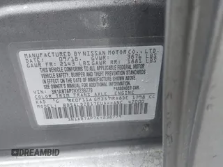 2019 Nissan Sentra S z VIN 3N1AB7AP7KY238779, wystawiony jako IAAI lot #42182339 z przebiegiem 75 136 mil mil oraz . Historia ofert i sprzedaży dostępna na DreamBid. Obrazek 9.