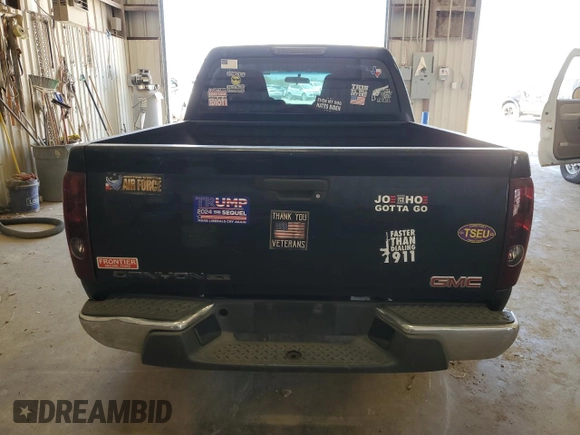 2007 GMC Canyon SLE1 with VIN 1GTCS139578170695, listed as a Copart auction lot 60996644 with 158,123 mi miles and Salvage Title. Bid and sale history available at carsss.com. Image 6.