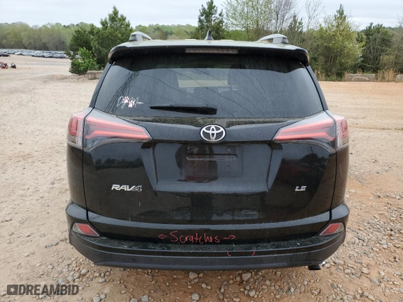 2017 Toyota RAV4 LE with VIN 2T3ZFREV1HW329313, listed as a Copart auction lot 51790205 with 114,919 mi miles and Salvage Title. Bid and sale history available at carsss.com. Image 6.