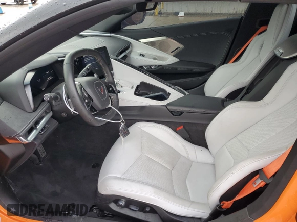 2023 Chevrolet Corvette 2LT with VIN 1G1YB3D44P5124404, listed as a Copart auction lot 79897844 with 6,394 mi miles and Salvage Title. Bid and sale history available at carsss.com. Image 7.
