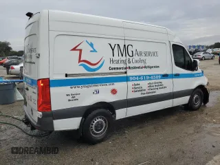 2021 Mercedes-Benz Sprinter Cargo with VIN W1Y4EBHY6MT061393, listed as a Copart auction lot 44793745 with 94,356 mi miles and Non Repairable. Bid and sale history available at carsss.com. Image 3.