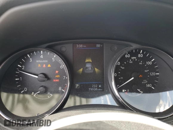 2019 Nissan Rogue S with VIN 5N1AT2MV4KC740015, listed as a Copart auction lot 53716465 with 79,938 mi miles and Salvage Title. Bid and sale history available at carsss.com. Image 9.