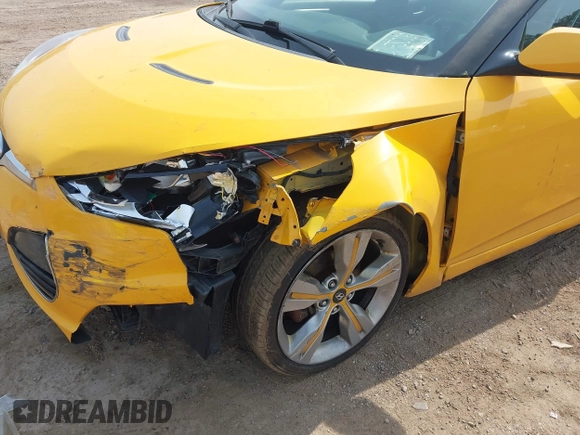 2013 Hyundai Veloster w/Black Int with VIN KMHTC6AD7DU161769, listed as a IAAI auction lot 42448221 with 139,936 mi miles and . Bid and sale history available at DreamBid. Image 6.
