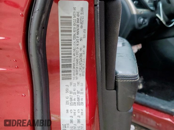 2016 Jeep Cherokee Sport with VIN 1C4PJLAB7GW347846, listed as a Copart auction lot 58620435 with 92,612 mi miles and Salvage title. Bid and sale history available at DreamBid. Image 14.