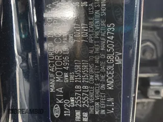 2020 Kia Niro EX Premium with VIN KNDCE3LG8L5074735, listed as a Copart auction lot 52806315 with 31,443 mi miles and Clean Title. Bid and sale history available at DreamBid. Image 13.