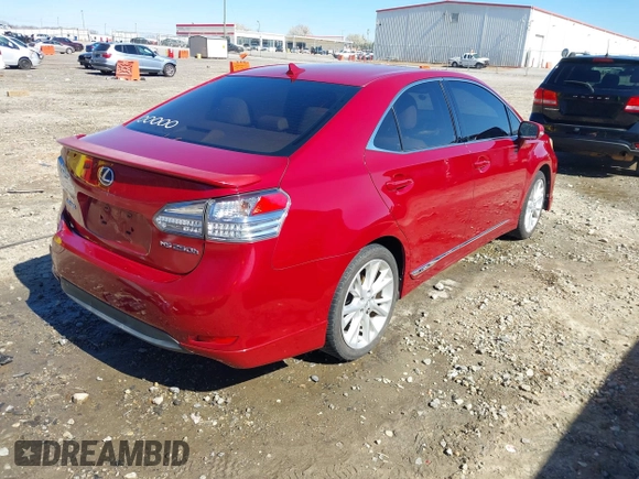 2010 Lexus HS 250h with VIN JTHBB1BA3A2014963, listed as a IAAI auction lot 41744335 with 225,720 mi miles and . Bid and sale history available at DreamBid. Image 4.
