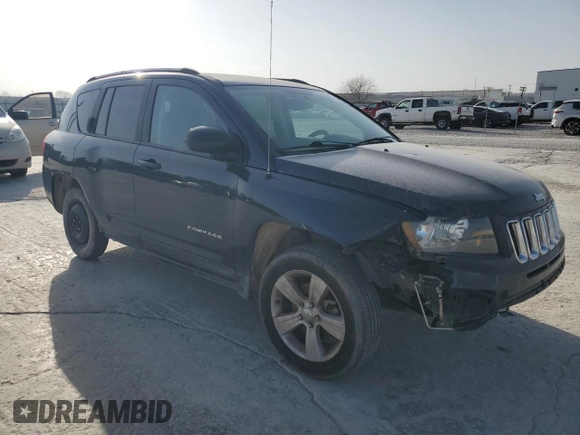 2017 Jeep Compass Sport with VIN 1C4NJCBA1HD147698, listed as a Copart auction lot 49246975 with 121,833 mi miles and Clean Title. Bid and sale history available at carsss.com. Image 4.