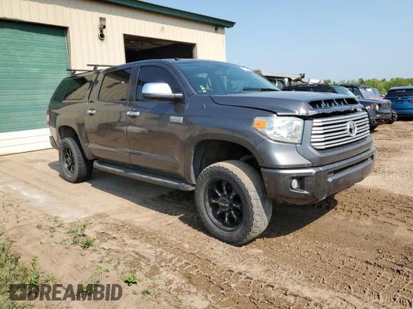 2015 Toyota Tundra Platinum z VIN 5TFAW5F1XFX434409, wystawiony jako Copart lot #59198715 z przebiegiem 163 988 mil mil oraz Szkoda całkowita • Salvage title. Historia ofert i sprzedaży dostępna na DreamBid. Obrazek 4.