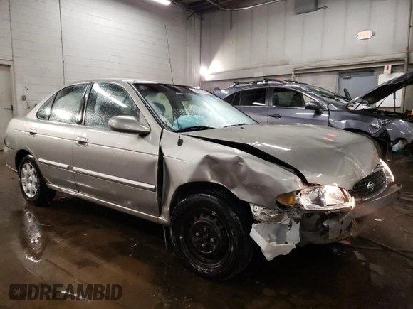 2001 Nissan Sentra GXE with VIN 3N1CB51D51L525519, listed as a Copart auction lot 89087075 with 164,990 mi miles and Salvage title. Bid and sale history available at DreamBid. Image 4.