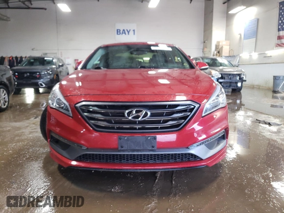 2017 Hyundai Sonata Sport with VIN 5NPE34AF5HH584093, listed as a Copart auction lot 48558775 with 54,950 mi miles and Salvage Title. Bid and sale history available at carsss.com. Image 5.