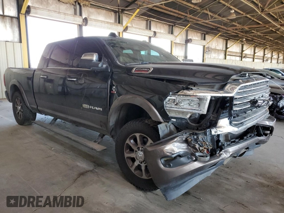 2019 Ram 2500 Longhorn with VIN 3C6UR5PL3KG644764, listed as a Copart auction lot 59995335 with 93,029 mi miles and Salvage title. Bid and sale history available at DreamBid. Image 4.