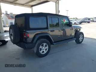 2020 Jeep Wrangler Unlimited Sport S with VIN 1C4HJXDN9LW167442, listed as a IAAI auction lot 42308617 with 59,335 mi miles and . Bid and sale history available at DreamBid. Image 4.