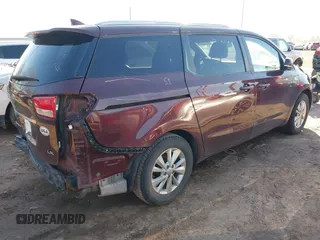 2016 Kia Sedona LX with VIN KNDMB5C15G6210016, listed as a IAAI auction lot 41756846 with 106,511 mi miles. Bid and sale history available at carsss.com. Image 4.