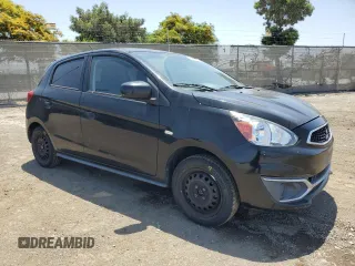 2017 Mitsubishi Mirage ES with VIN ML32A3HJ0HH020706, listed as a Copart auction lot 61858925 with 66,898 mi miles and Salvage title. Bid and sale history available at DreamBid. Image 4.