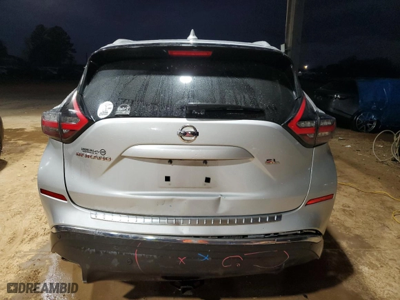 2019 Nissan Murano SV with VIN 5N1AZ2MJXKN116610, listed as a Copart auction lot 43729985 with 48,558 mi miles and Salvage Title. Bid and sale history available at carsss.com. Image 6.