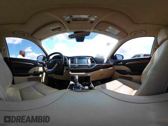 2017 Toyota Highlander Limited with VIN 5TDYZRFH4HS230188, listed as a IAAI auction lot 42382821 with 58,655 mi miles and . Bid and sale history available at DreamBid. Image 19.