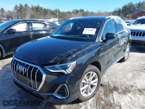 2023 Audi Q3 S line Premium with VIN WA1DECF34P1143148, listed as a IAAI auction lot 41566031 with 10,708 mi miles and . Bid and sale history available at DreamBid. Image 2.