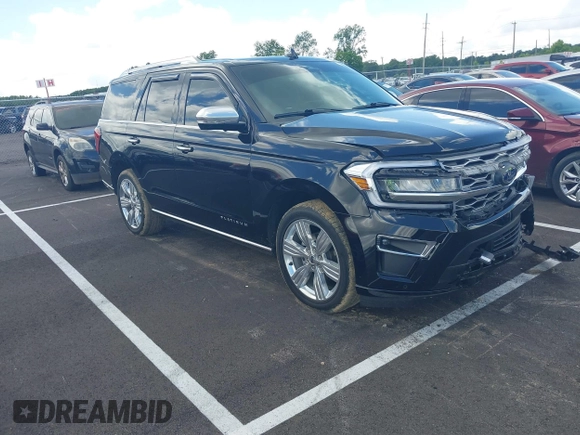 2022 Ford Expedition Platinum with VIN 1FMJU1MT6NEA02232, listed as a IAAI auction lot 42507482 with 18,848 mi miles and . Bid and sale history available at DreamBid. Image 1.