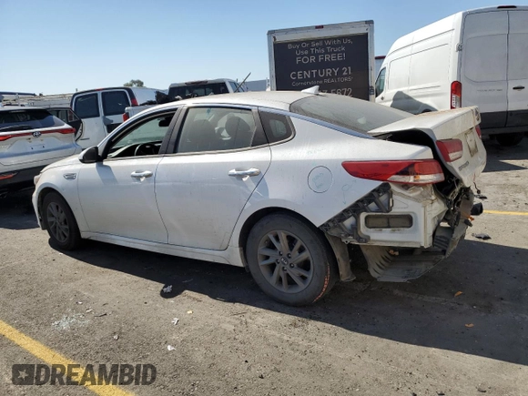 2019 Kia Optima LX with VIN 5XXGT4L36KG329998, listed as a Copart auction lot 74248564 with 123,941 mi miles and Salvage Title. Bid and sale history available at DreamBid. Image 2.