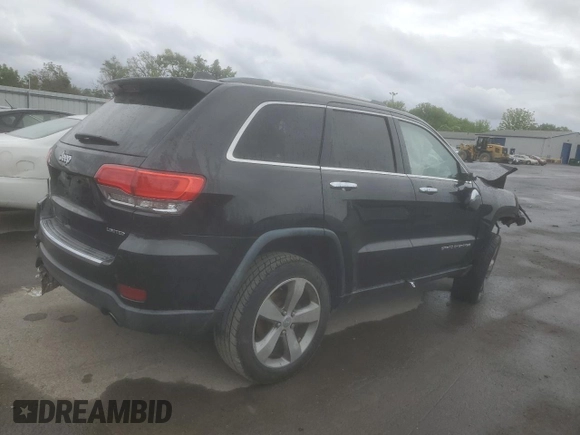 2014 Jeep Grand Cherokee Limited with VIN 1C4RJFBG6EC103110, listed as a Copart auction lot 57455705 with Not provided miles and Salvage title. Bid and sale history available at DreamBid. Image 3.