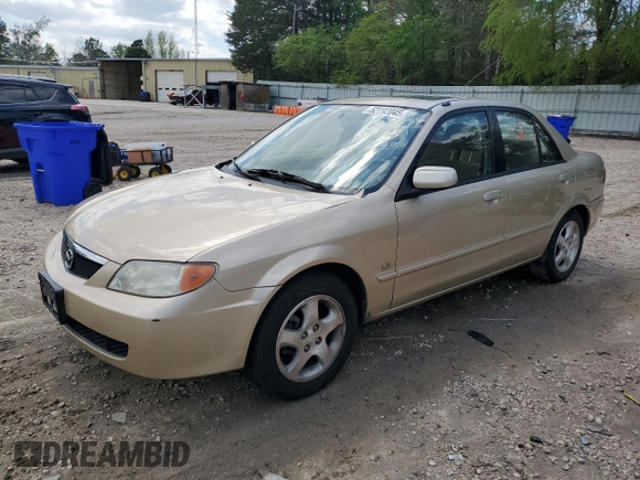 2001 Mazda Protege LX with VIN JM1BJ225810473897, listed as a Copart auction lot 52192045 with 145,839 mi miles and Salvage Title. Bid and sale history available at carsss.com. Image 1.