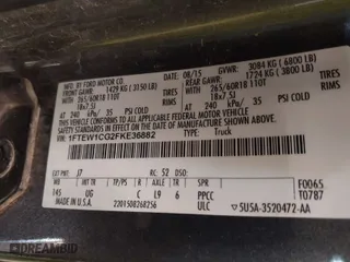 2015 Ford F-150 XL with VIN 1FTEW1CG2FKE36882, listed as a IAAI auction lot 41364096 with 143,167 mi miles. Bid and sale history available at carsss.com. Image 9.
