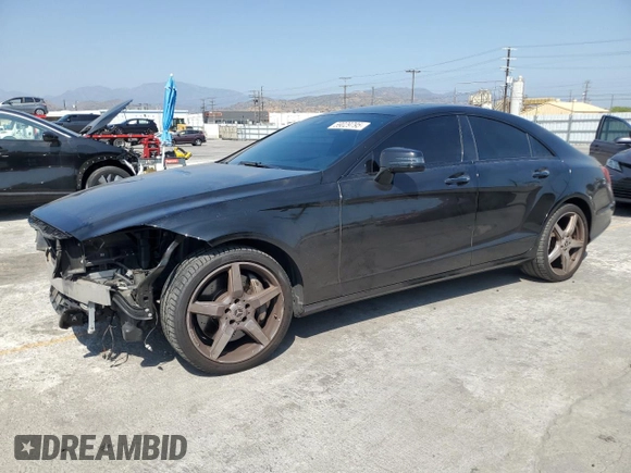 2014 Mercedes-Benz CLS 550 with VIN WDDLJ7DB7EA122036, listed as a Copart auction lot 59029795 with 74,891 mi miles and Salvage title. Bid and sale history available at DreamBid. Image 1.