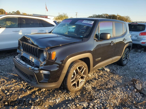 2021 Jeep Renegade Jeepster with VIN ZACNJCAB8MPM18162, listed as a Copart auction lot 81050164 with 37,526 mi miles and Salvage title. Bid and sale history available at DreamBid. Image 1.
