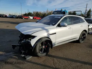 2020 Jaguar F-Pace S with VIN SADCM2FV1LA640673, listed as a Copart auction lot 81300604 with 45,546 mi miles and Salvage Title. Bid and sale history available at DreamBid. Image 1.
