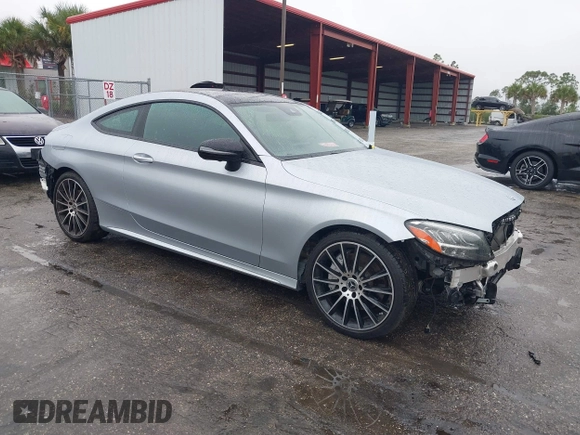 2022 Mercedes-Benz C 300 with VIN W1KWJ8DB7NG115264, listed as a IAAI auction lot 41353889 with 24,361 mi miles and . Bid and sale history available at DreamBid. Image 1.
