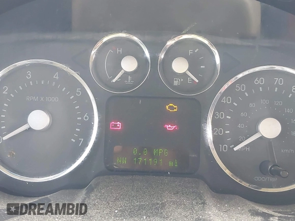 2007 Mercury Montego Premier with VIN 1MEHM42177G614595, listed as a IAAI auction lot 42097908 with 171,191 mi miles and . Bid and sale history available at DreamBid. Image 7.