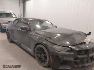 2024 BMW M2 with VIN 3MF13DM00R8E62975, listed as a IAAI auction lot 41342538 with 7,572 mi miles. Bid and sale history available at carsss.com. Image 1.