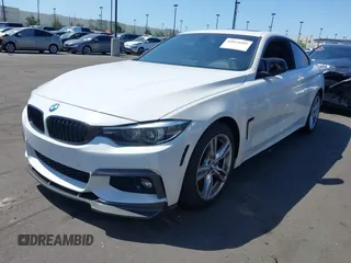2019 BMW 4 Series 430i with VIN WBA4W3C55KAF91660, listed as a IAAI auction lot 41824102 with 92,858 mi miles and . Bid and sale history available at DreamBid. Image 17.