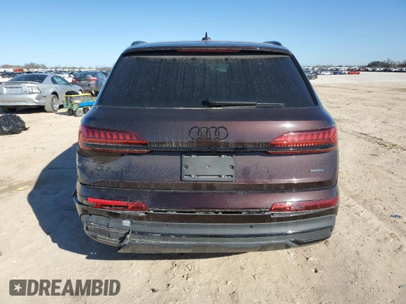 2022 Audi Q7 Premium Plus with VIN WA1LJBF74ND017937, listed as a Copart auction lot 43745035 with 22,989 mi miles and Salvage title. Bid and sale history available at DreamBid. Image 6.