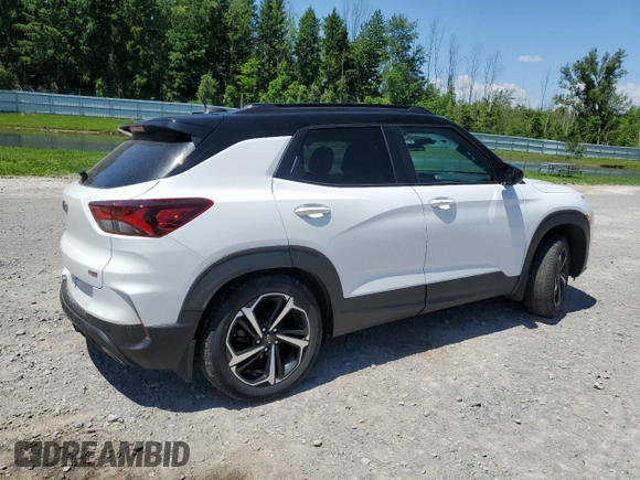 2021 Chevrolet TrailBlazer RS with VIN KL79MUSL8MB146163, listed as a Copart auction lot 56364104 with 48,667 mi miles and . Bid and sale history available at DreamBid. Image 3.