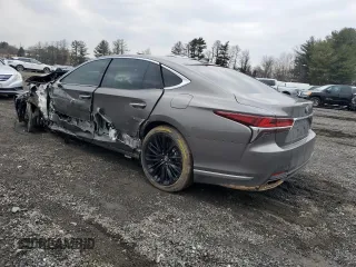 2018 Lexus LS with VIN JTHC51FF7J5003545, listed as a Copart auction lot 43727705 with 0 mi miles and Salvage Title. Bid and sale history available at carsss.com. Image 2.