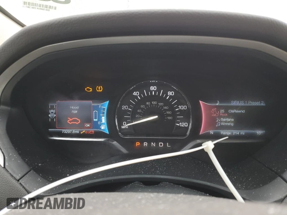 2017 Lincoln MKZ Hybrid Select with VIN 3LN6L5LU6HR607959, listed as a Copart auction lot 88622415 with 73,297 mi miles and Salvage Title. Bid and sale history available at DreamBid. Image 9.