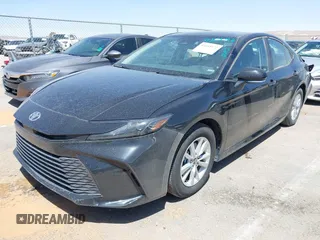 2025 Toyota Camry LE with VIN 4T1DAACK9SU522182, listed as a IAAI auction lot 42048972 with 18,498 mi miles and . Bid and sale history available at DreamBid. Image 2.