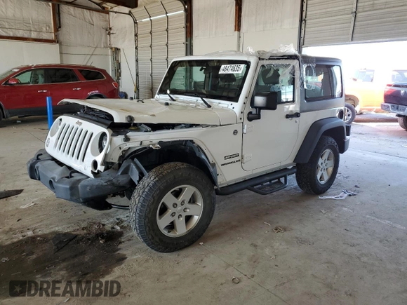 2017 Jeep Wrangler Sport with VIN 1C4GJWAG5HL659549, listed as a Copart auction lot 48474635 with 80,334 mi miles and Salvage Title. Bid and sale history available at DreamBid. Image 1.