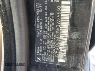 1998 BMW 5 Series 540iA with VIN WBADE6320WBW59550, listed as a Copart auction lot 80756644 with 0 mi miles and Salvage Title. Bid and sale history available at carsss.com. Image 14.