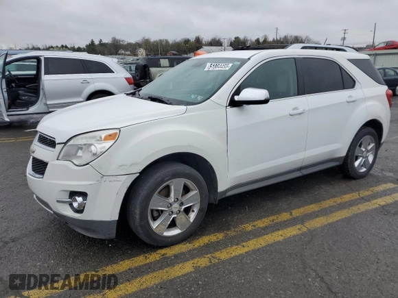 2012 Chevrolet Equinox LTZ with VIN 2GNFLGEK0C6155963, listed as a Copart auction lot 51864455 with 141,380 mi miles and Salvage Title. Bid and sale history available at carsss.com. Image 1.