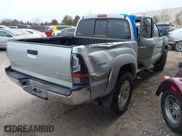2008 Toyota Tacoma PreRunner with VIN 3TMJU62NX8M067203, listed as a IAAI auction lot 41348958 with 161,195 mi miles. Bid and sale history available at carsss.com. Image 4.