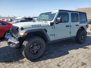 2024 Jeep Wrangler Sport S with VIN 1C4RJXN63RW142251, listed as a Copart auction lot 57103095 with 30,111 mi miles and Salvage title. Bid and sale history available at DreamBid. Image 1.