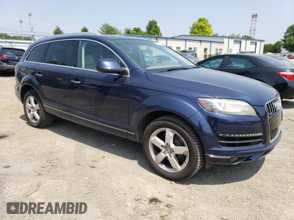 2015 Audi Q7 Premium Plus with VIN WA1LGAFE1FD004894, listed as a Copart auction lot 60435305 with 106,553 mi miles and Salvage title. Bid and sale history available at DreamBid. Image 4.
