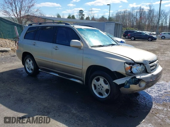 2005 Toyota Highlander z VIN JTEEP21A150093876, wystawiony jako IAAI lot #41808749 z przebiegiem 308 481 mil mil oraz . Historia ofert i sprzedaży dostępna na DreamBid. Obrazek 1.