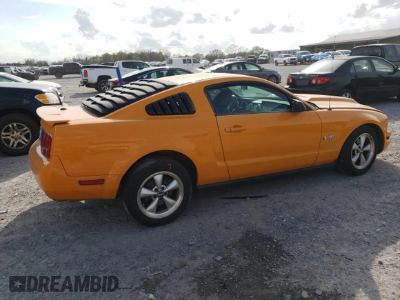 2007 Ford Mustang Deluxe with VIN 1ZVFT80N075259366, listed as a Copart auction lot 51644135 with Not Provided miles and Salvage Title. Bid and sale history available at carsss.com. Image 3.