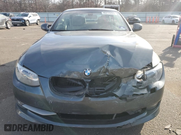 2011 BMW 3 Series 335i with VIN WBADX7C52BE581520, listed as a Copart auction lot 46274205 with 43,724 mi miles and Salvage Title. Bid and sale history available at carsss.com. Image 5.