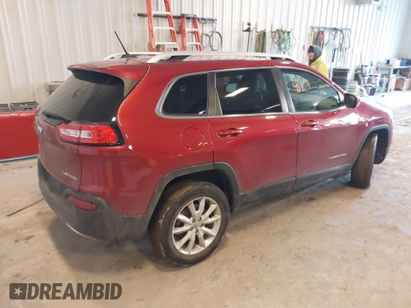 2014 Jeep Cherokee Limited z VIN 1C4PJMDB5EW237604, wystawiony jako IAAI lot #41694117 z przebiegiem 95 959 mil mil oraz . Historia ofert i sprzedaży dostępna na DreamBid. Obrazek 4.